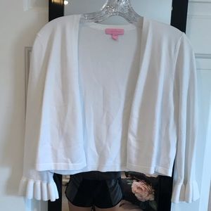 LILLY PULITZER WHITE SWEATER